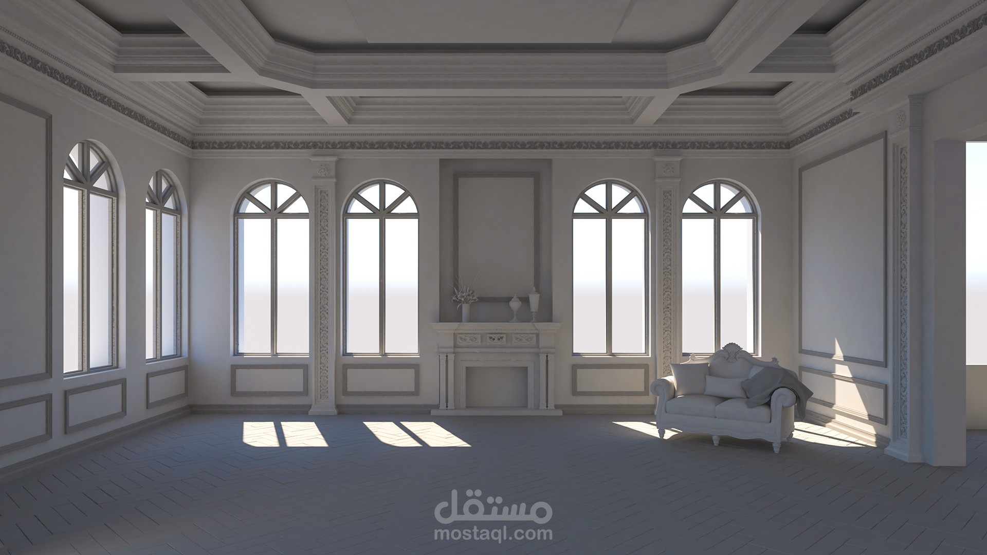 Living Room بواسطة برنامج 3d max