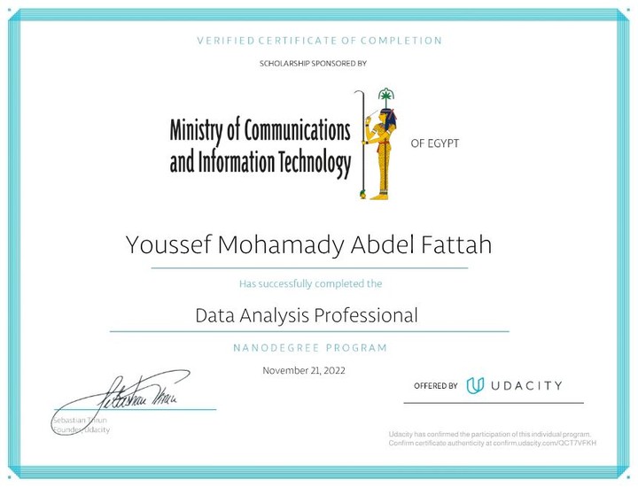 Data analytics professional certificate