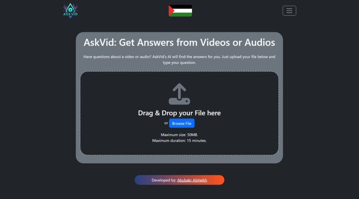 AskVid: احصل على إجابات من مقاطع الفيديو أو التسجيلات الصوتية