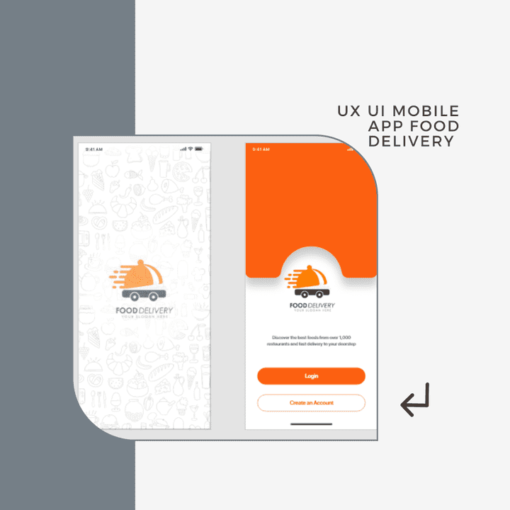 Ux Ui MOBILE APP Food delivery