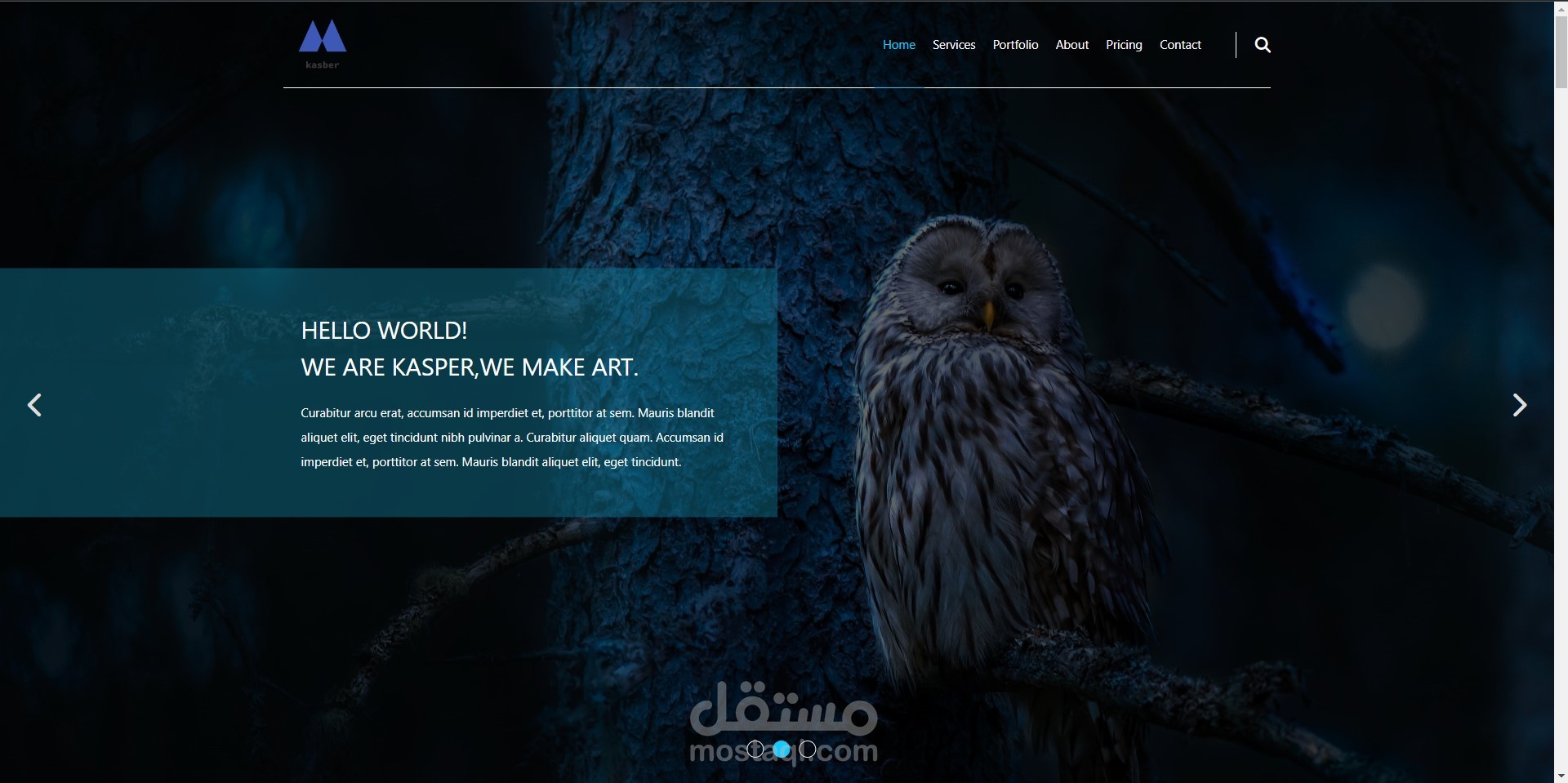 HTML and CSS template