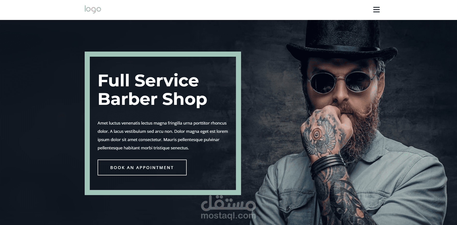 webpage for barber shop