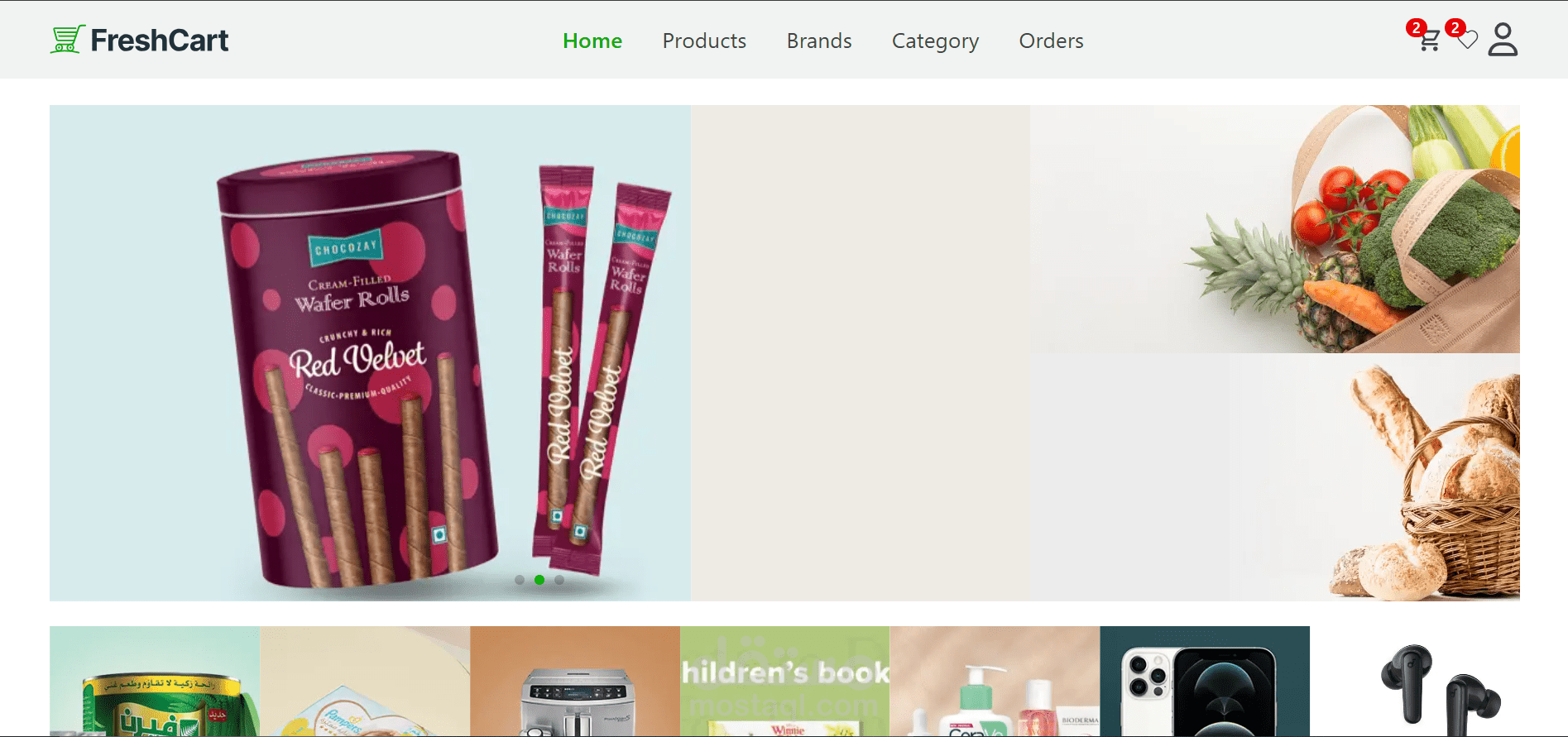 E-commerce ( fresh-cart)