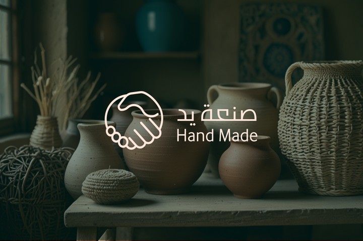 Logo guidline "صنعة يد  Hand Made "