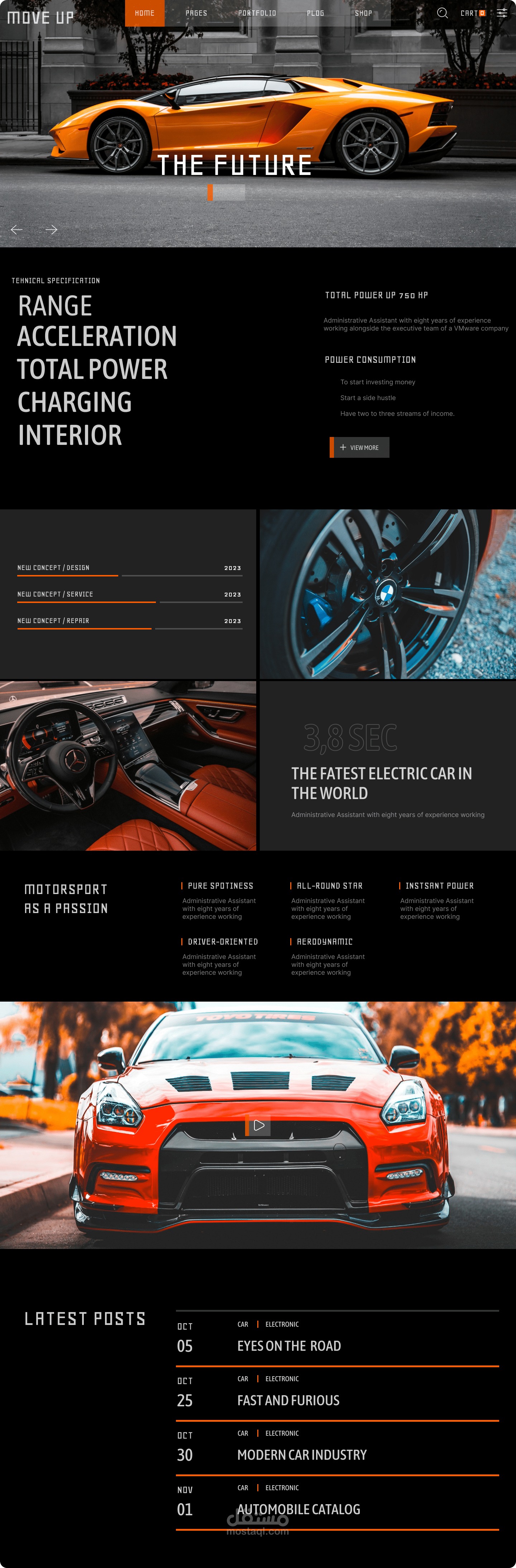 UI UX (Website) Car Shop | مستقل