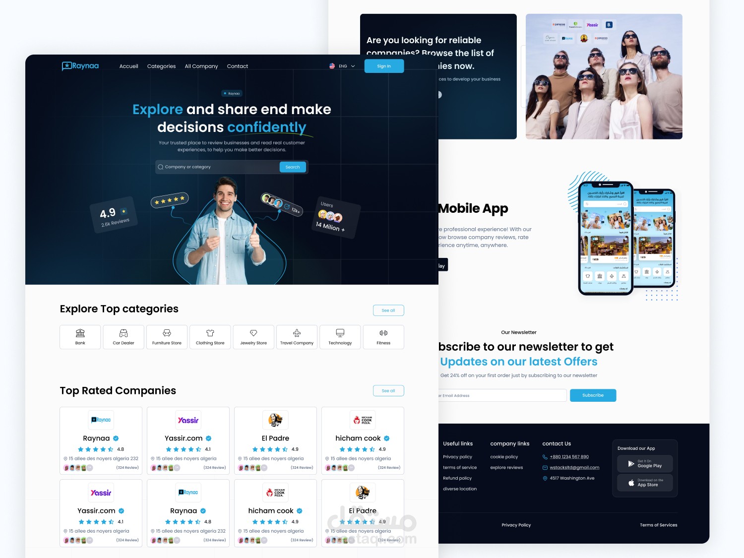 Website UI Design – Figma