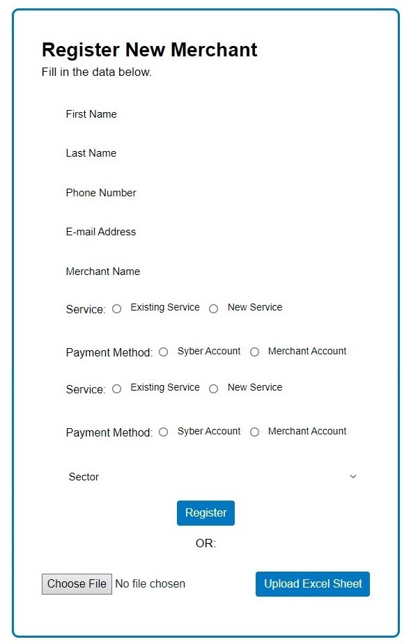 Registration Dashboard