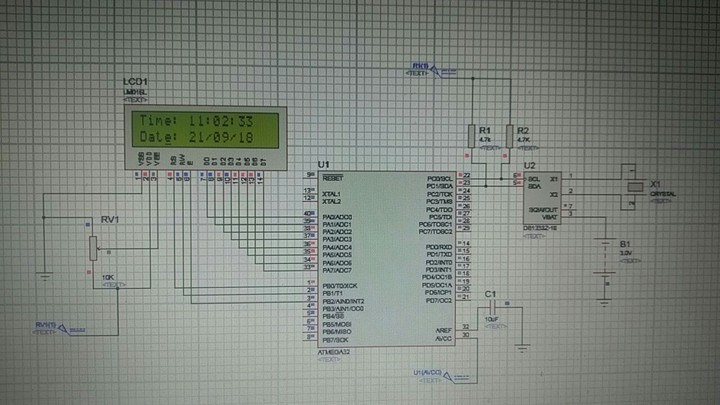 Mosque Watch using RTC (Real Time Clock) using AVR  microcontroller