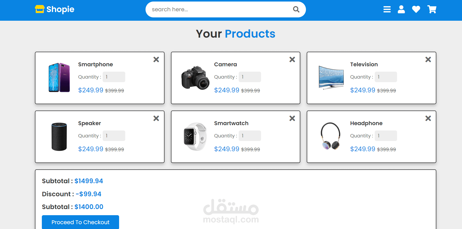 E-Commerce website