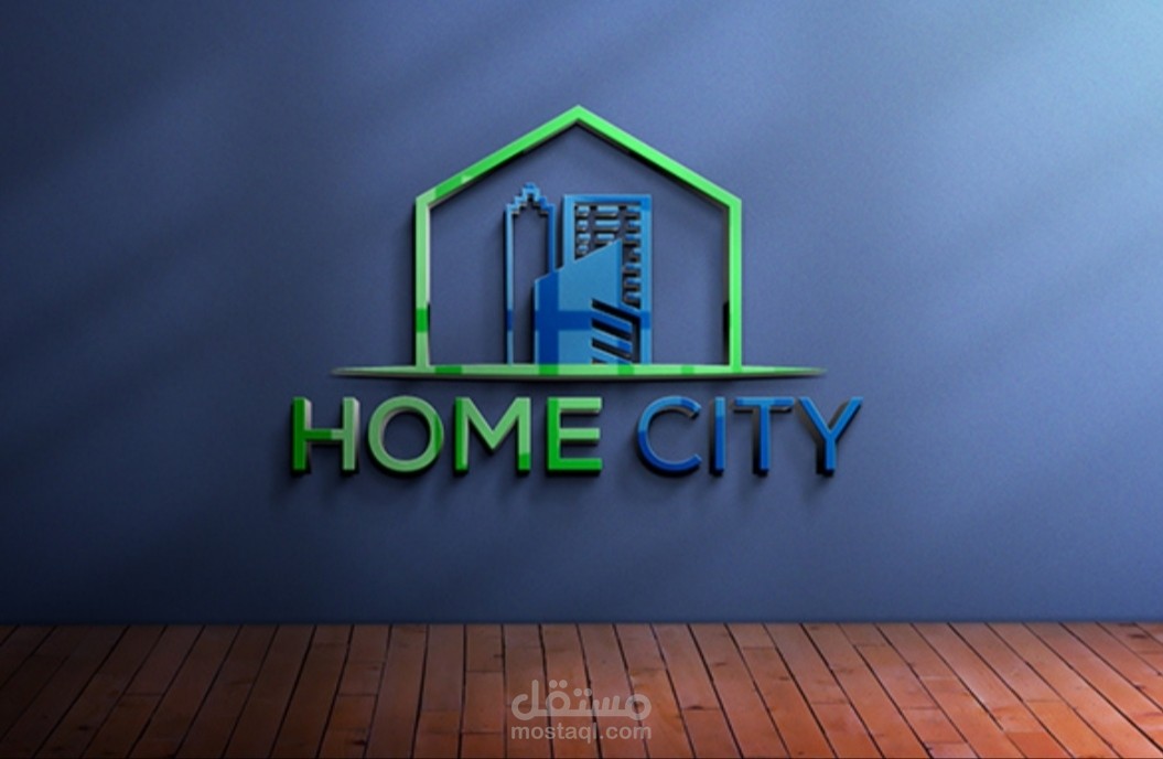 تصميم شعار شركه عقاراتHOME CITY