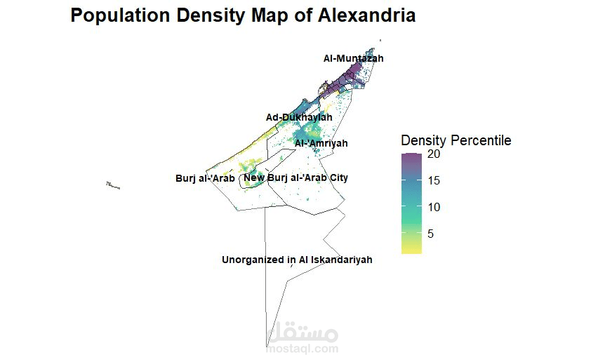 Alexandria Population Density Mapping | GIS & Spatial Data Analysis
