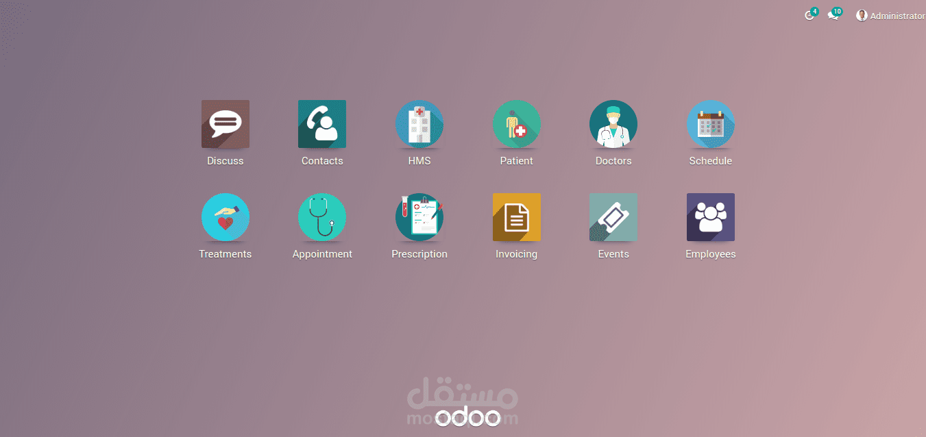 مطور Odoo | وحدة نظام إدارة المستشفيات (HMS)