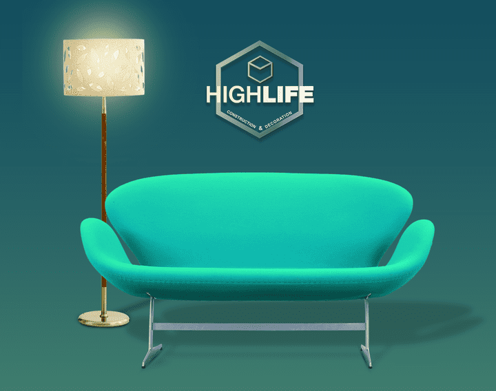 HighLife Interior Design Branding and Social media