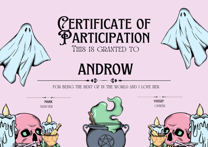 Certificate of Participation