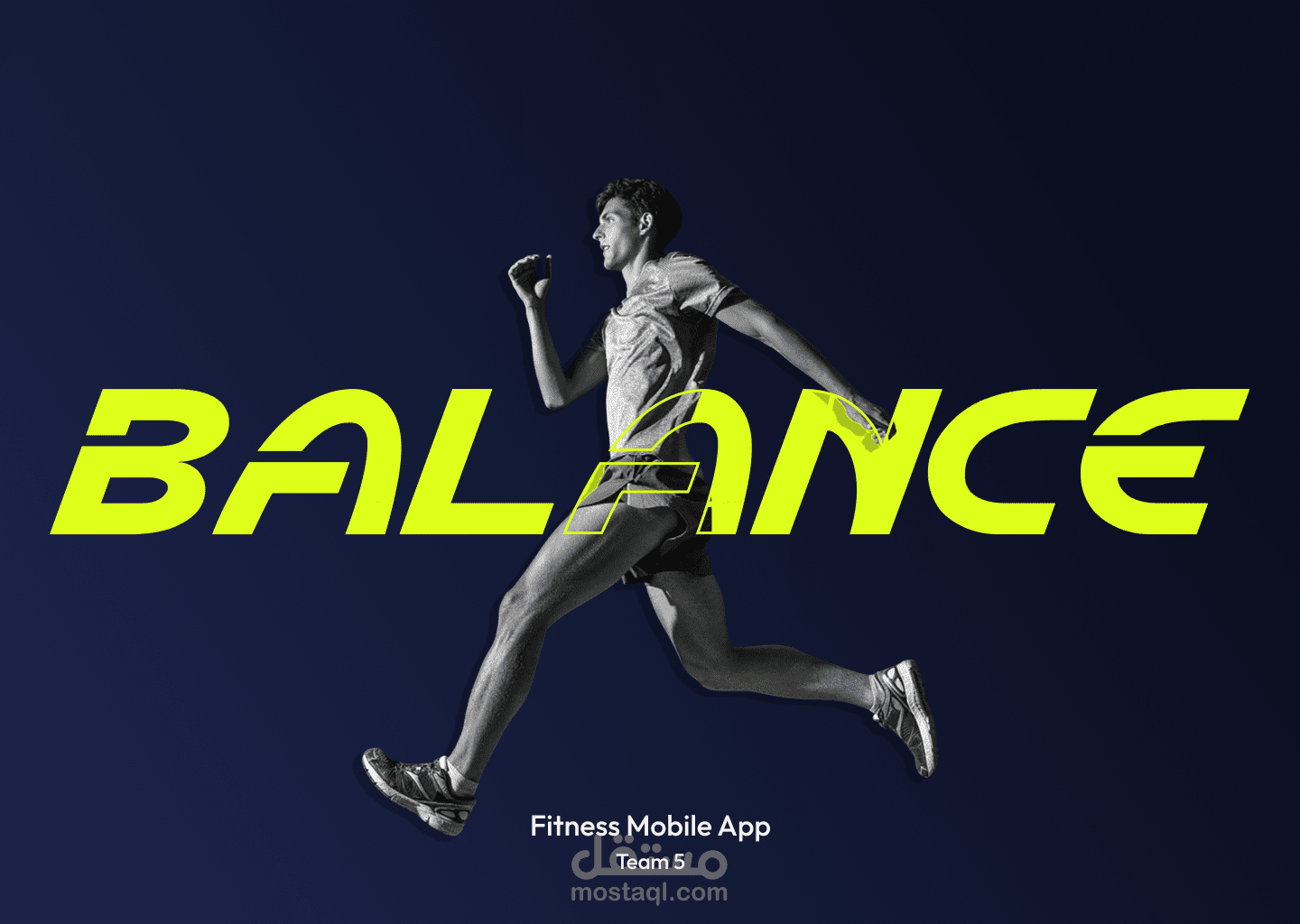 تصميم واجهة مستخدم وتجربة مستخدم (UI/UX) لتطبيق لياقة بدنية Balance