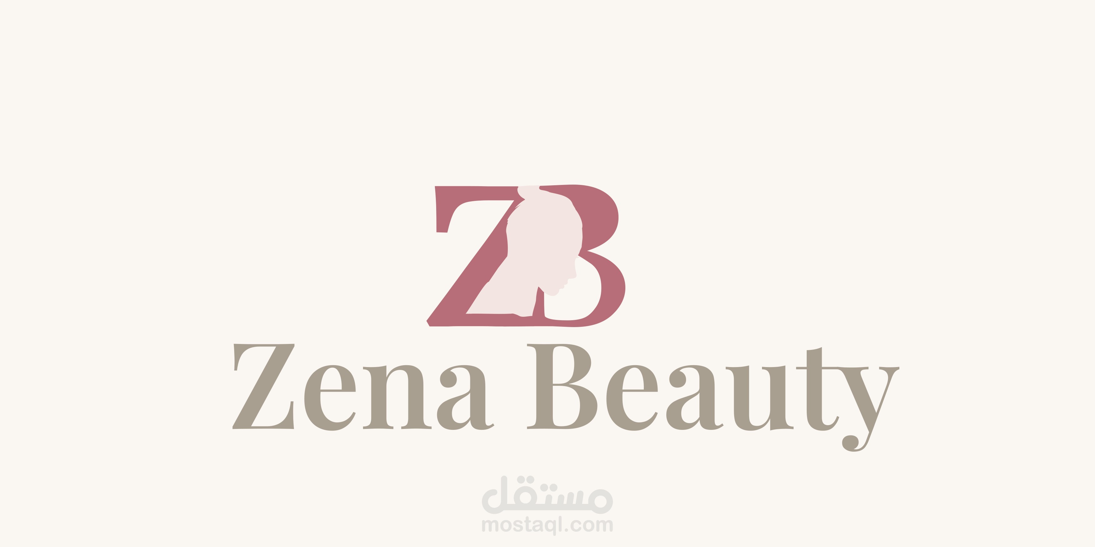 Zena Beauty – Elegant Lettermark Logo Design