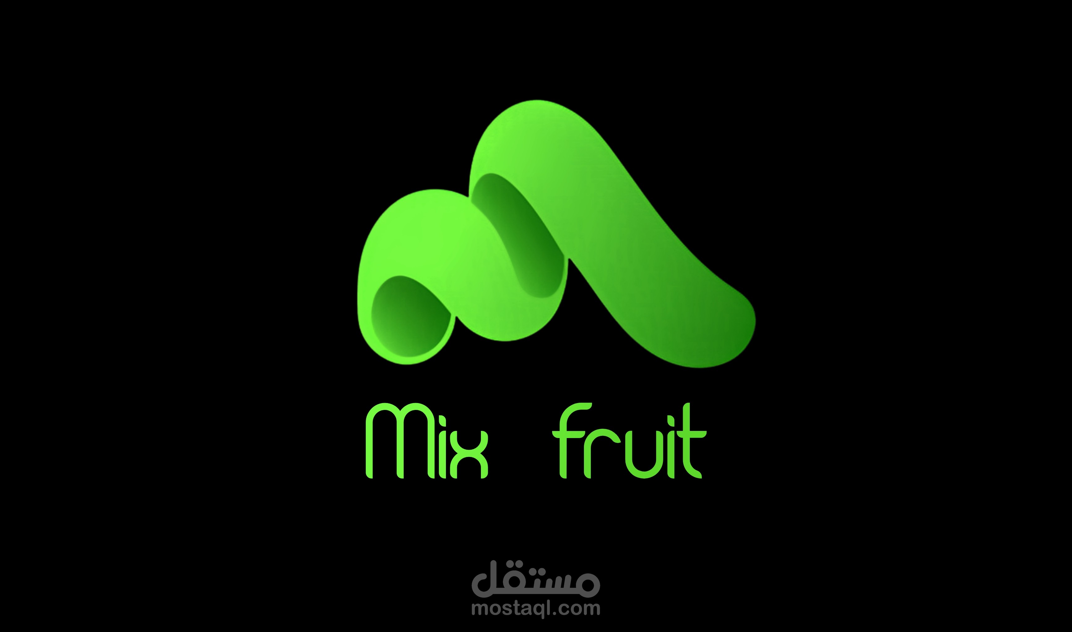 تصميم لوجو بإم Mix Fruit