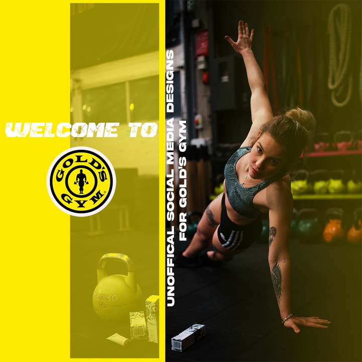 unofficial social media designs for gold's gym