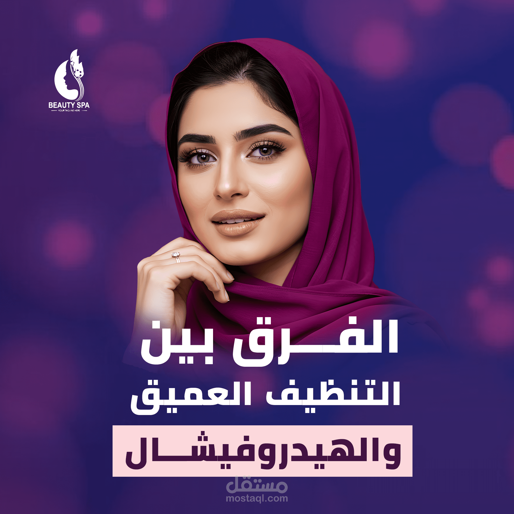 social media designs/medical ads اعلان لعيادة تجميل