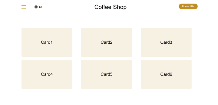 برمجة موقع coffee shop