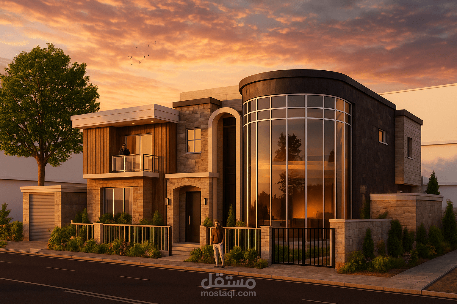 تصميم فيلا 230 متر مربع