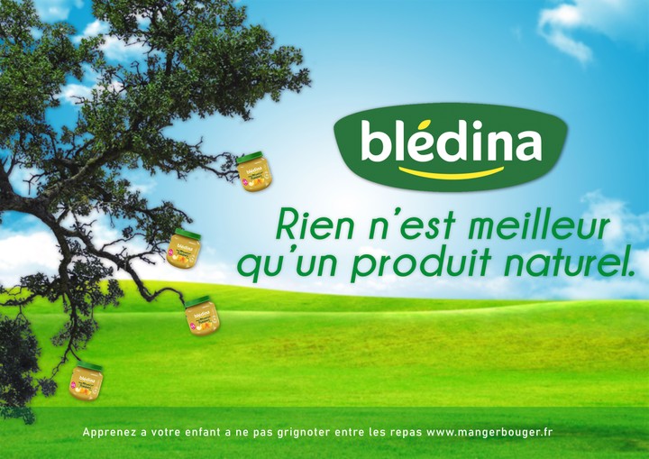 AD BANNER FOR A NEW PRODUCT OF ' BLEDINA'