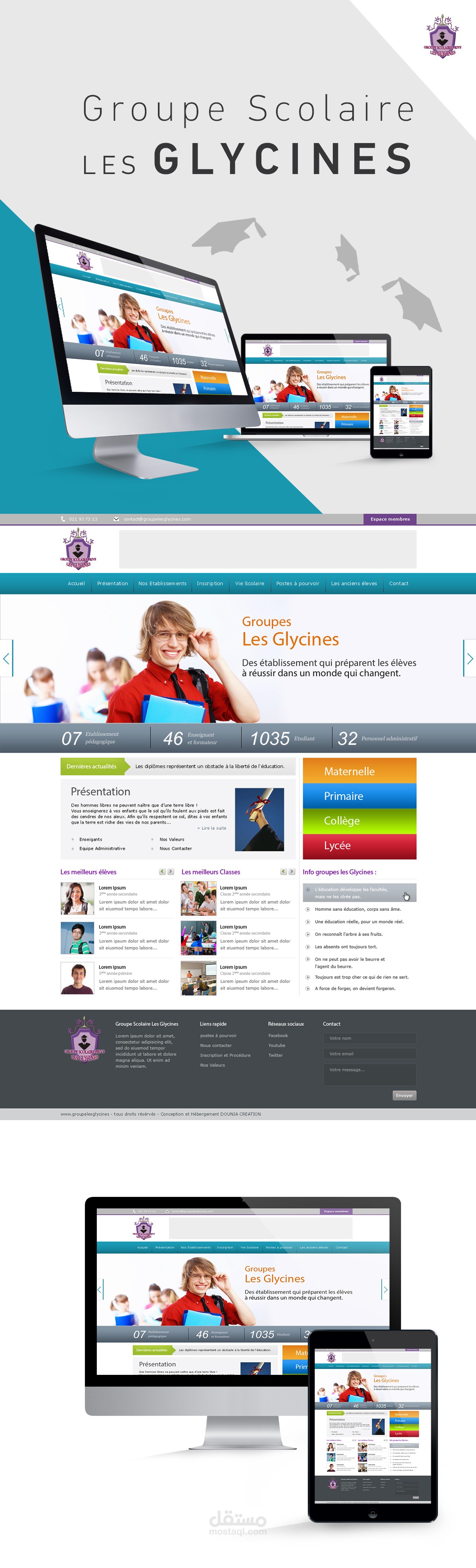 Concept Web design for Glycines