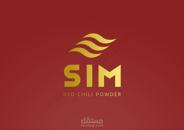 A great and simplea and attractive logo for a red chili powder company business . So good and effective