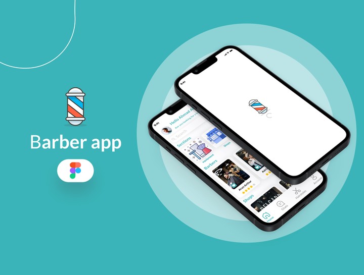 Barber app / تطبيق مختص بالحلاقة بشكل كامل .