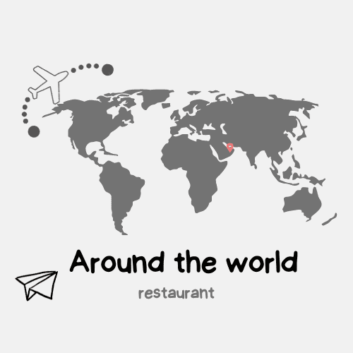 Around the world restaurant logo