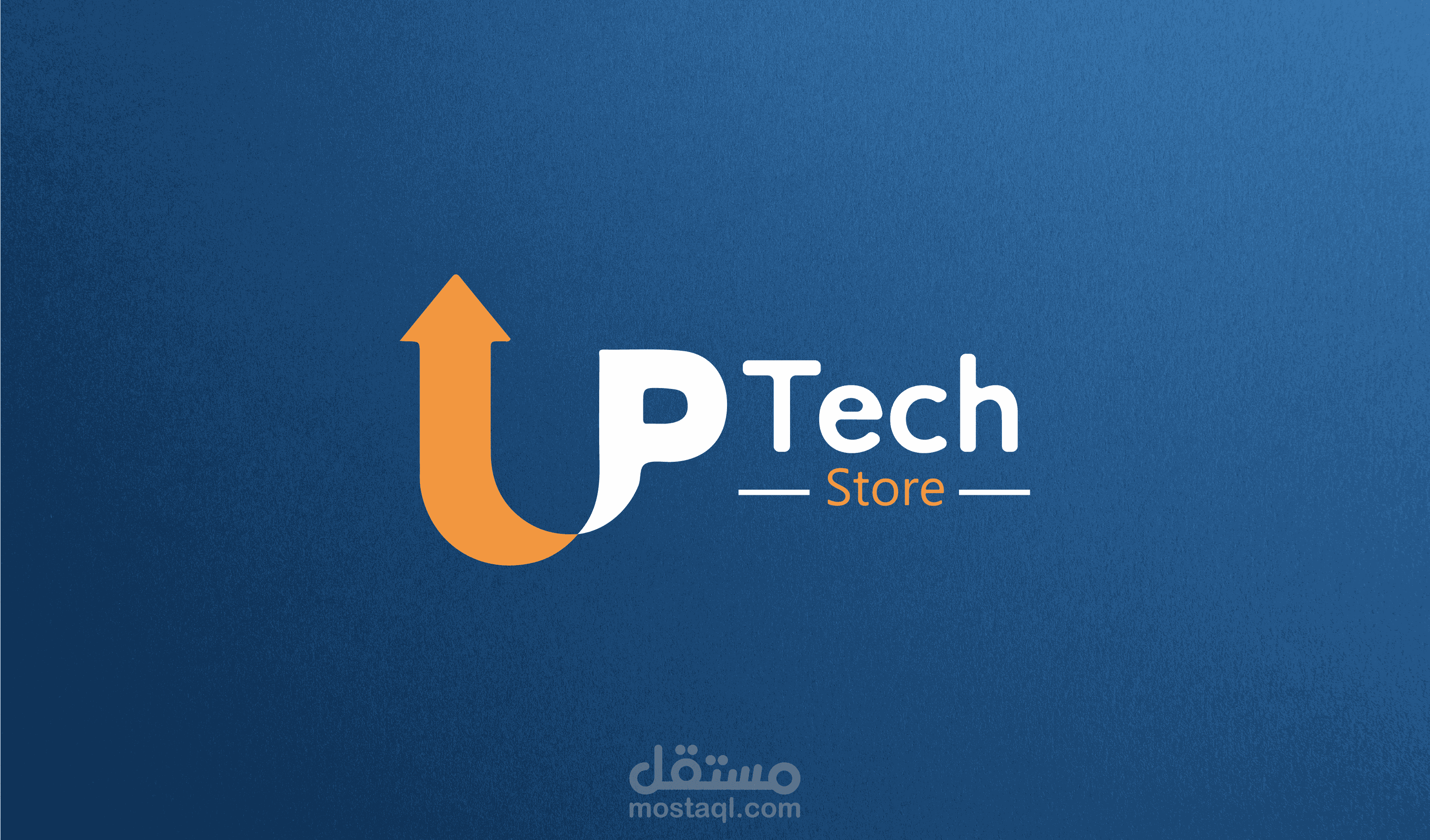 شعار لمحل up tech store لبيع الهواتف و لوازمها