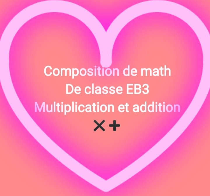 Contrôle de math de classe EB3