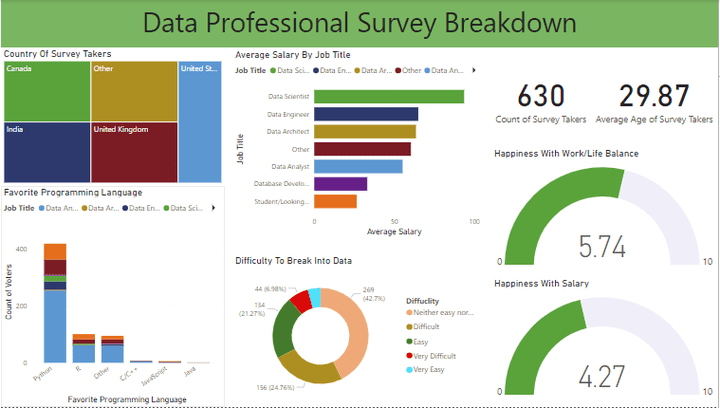 Data Professional Survey Breakdown