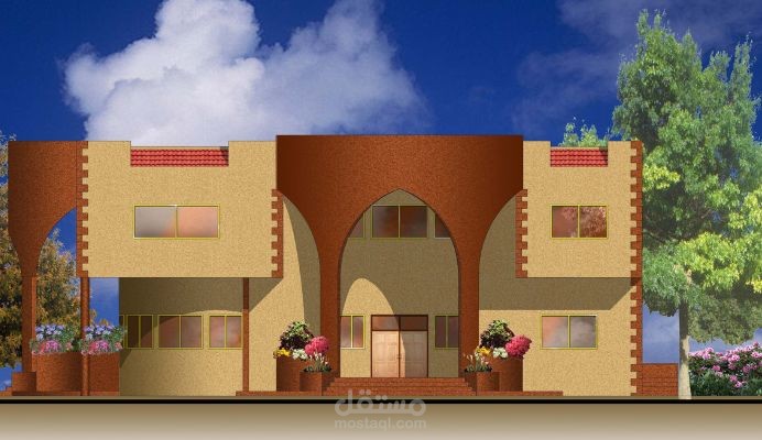 تصميم فيلا داخلي وخارجي 3D وديكورات العمودي