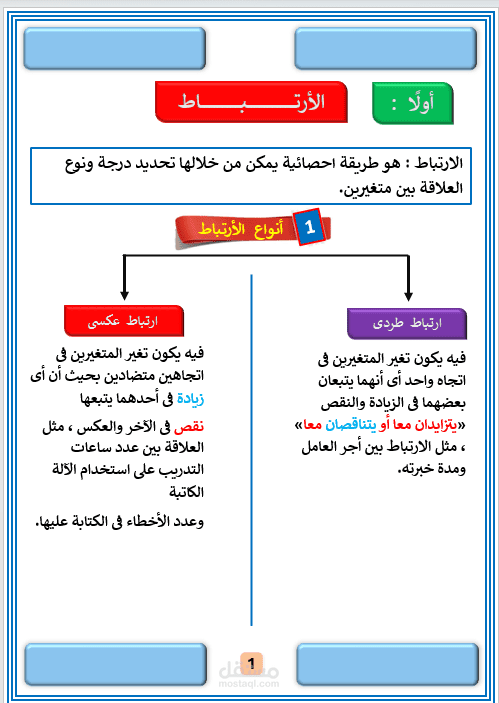 مذكرة احصاء