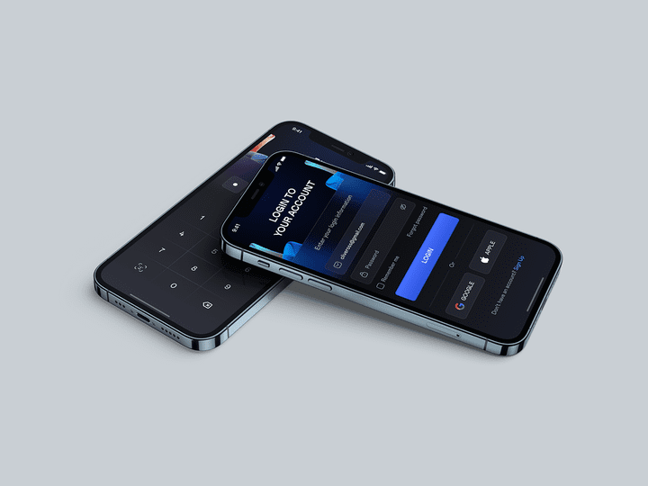 Investment mobile app UI design