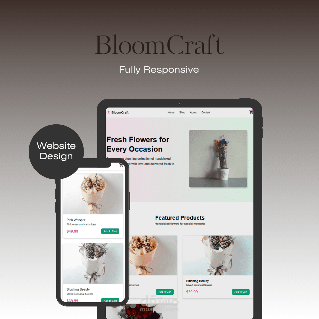 من Figma إلى HTML/CSS | موقع متجاوب بالكامل