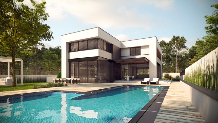 Modern villa 3D