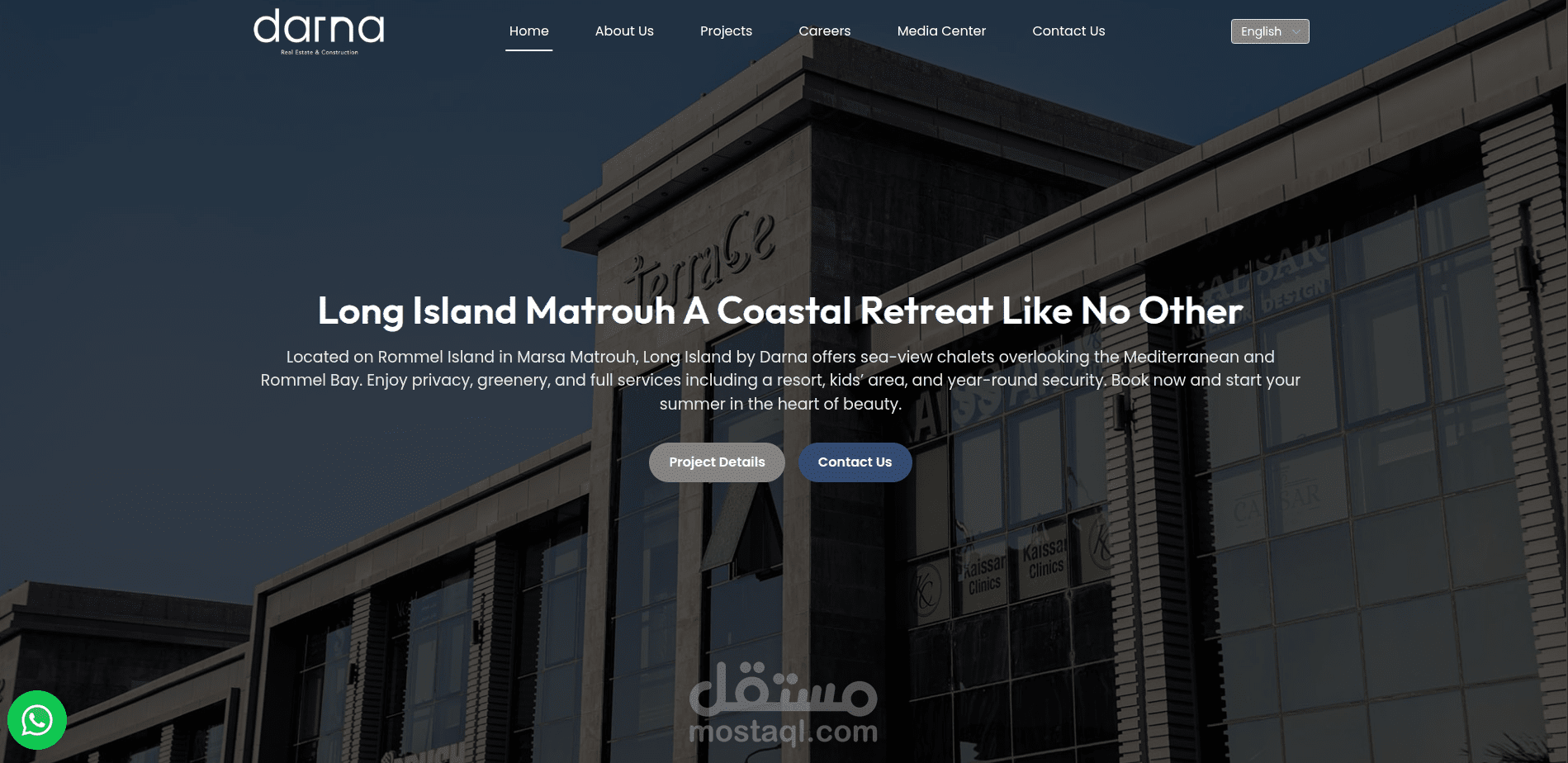 موقع للتطوير العقاري لشركة دارنا (Darna Real Estate Platform)