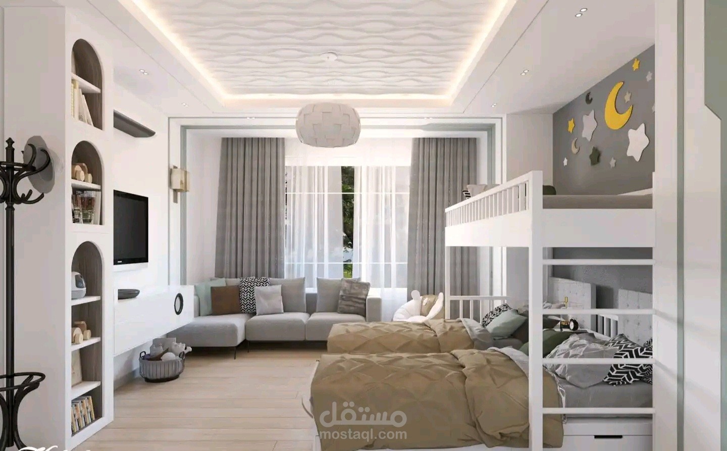 تصميم داخلي عصري 3D MAX