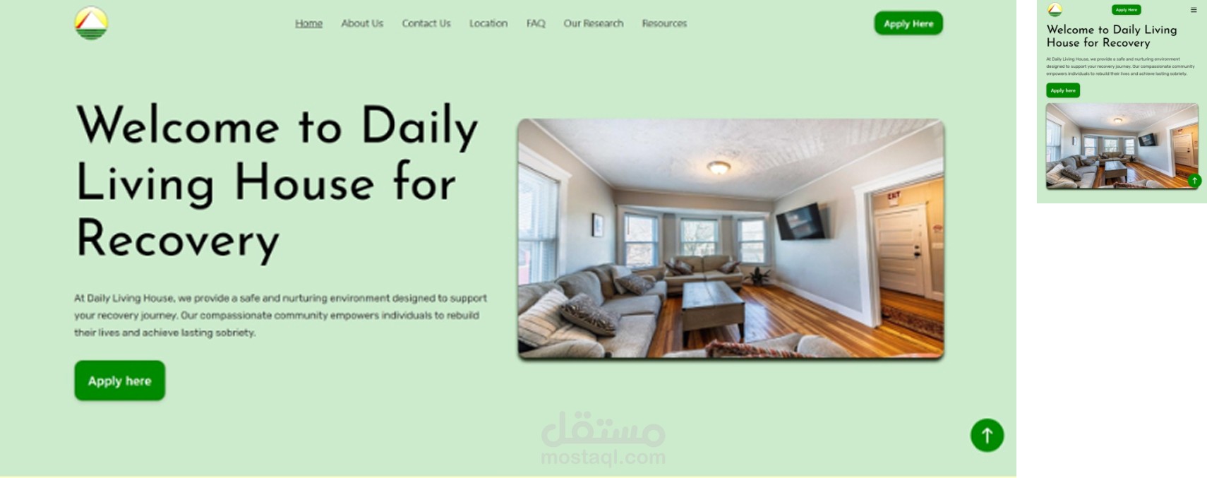 (أمريكا) دار تعافٍ من الإدمان Daily Living House