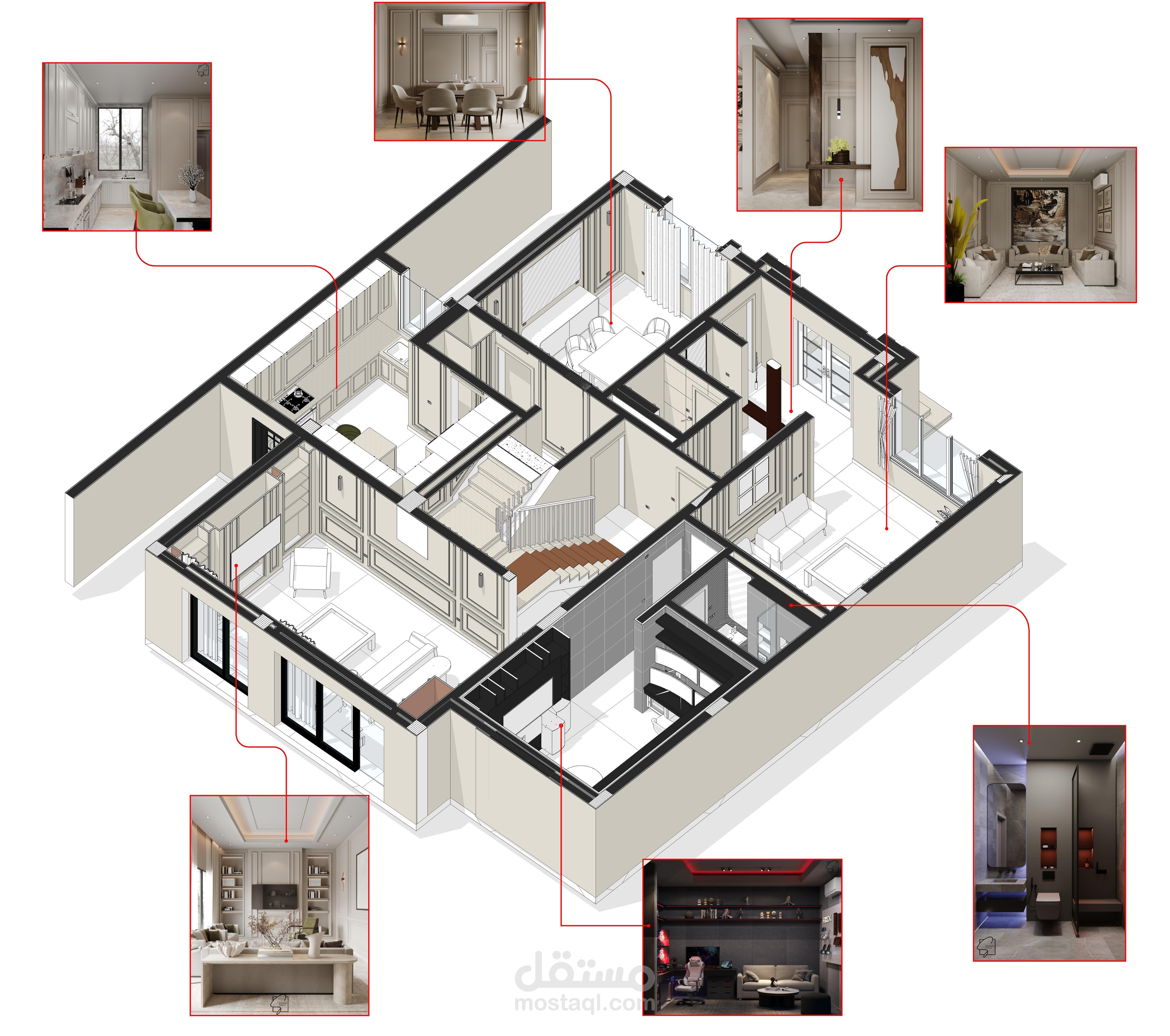 Interior Technical Drawing (REVIT)