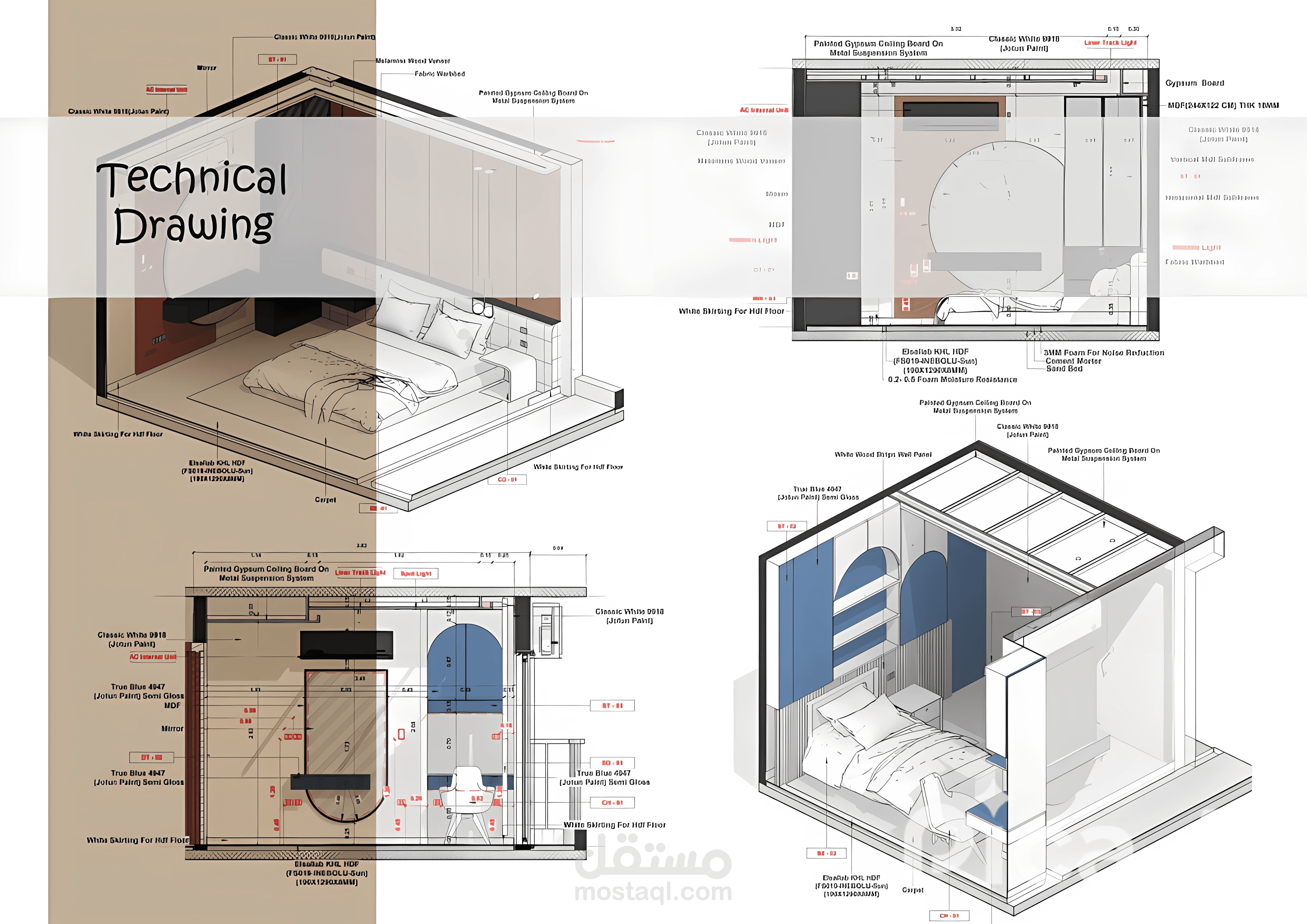 Bedrooms Shop Drawing