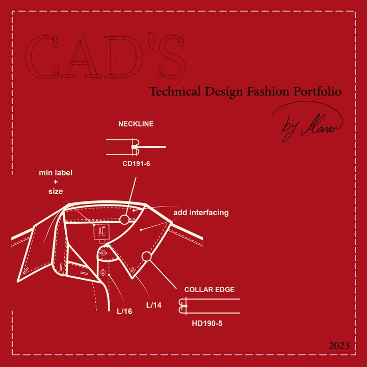 CAD'S Technical Design Fashion Portfolio