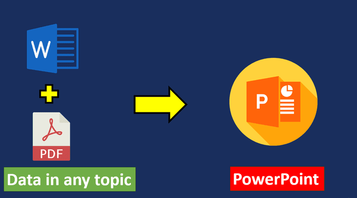 تحويل أي Data بصيغة Word أو PDF إلى عرض تقديمى إحترافى على Power point