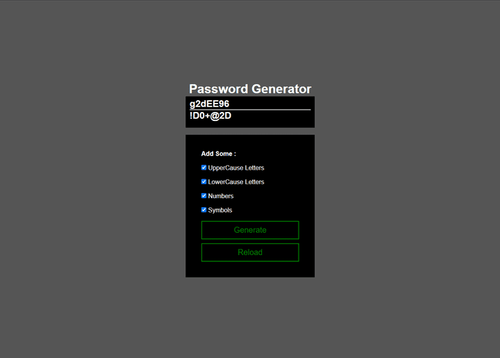 Password Generator