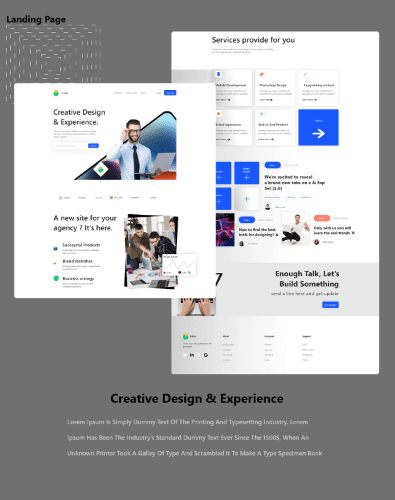 website Creative Design and Experience