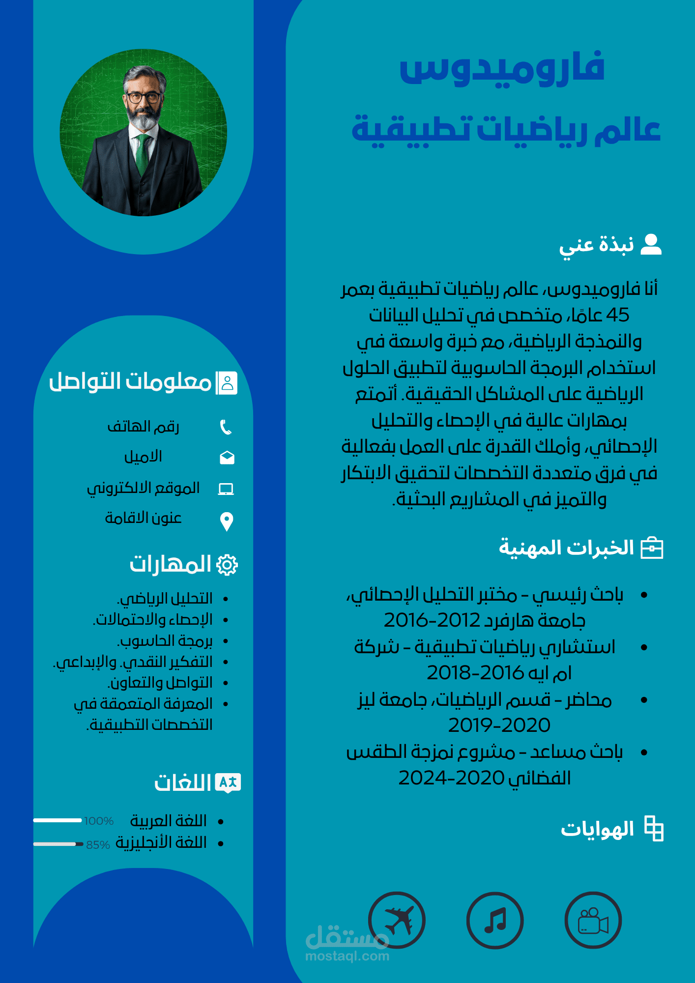 فاروميدوس عالم رياضيات تطبيقية CV