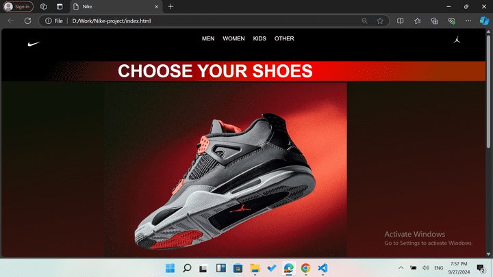 Website shoes