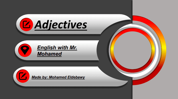 English presentation: objectives